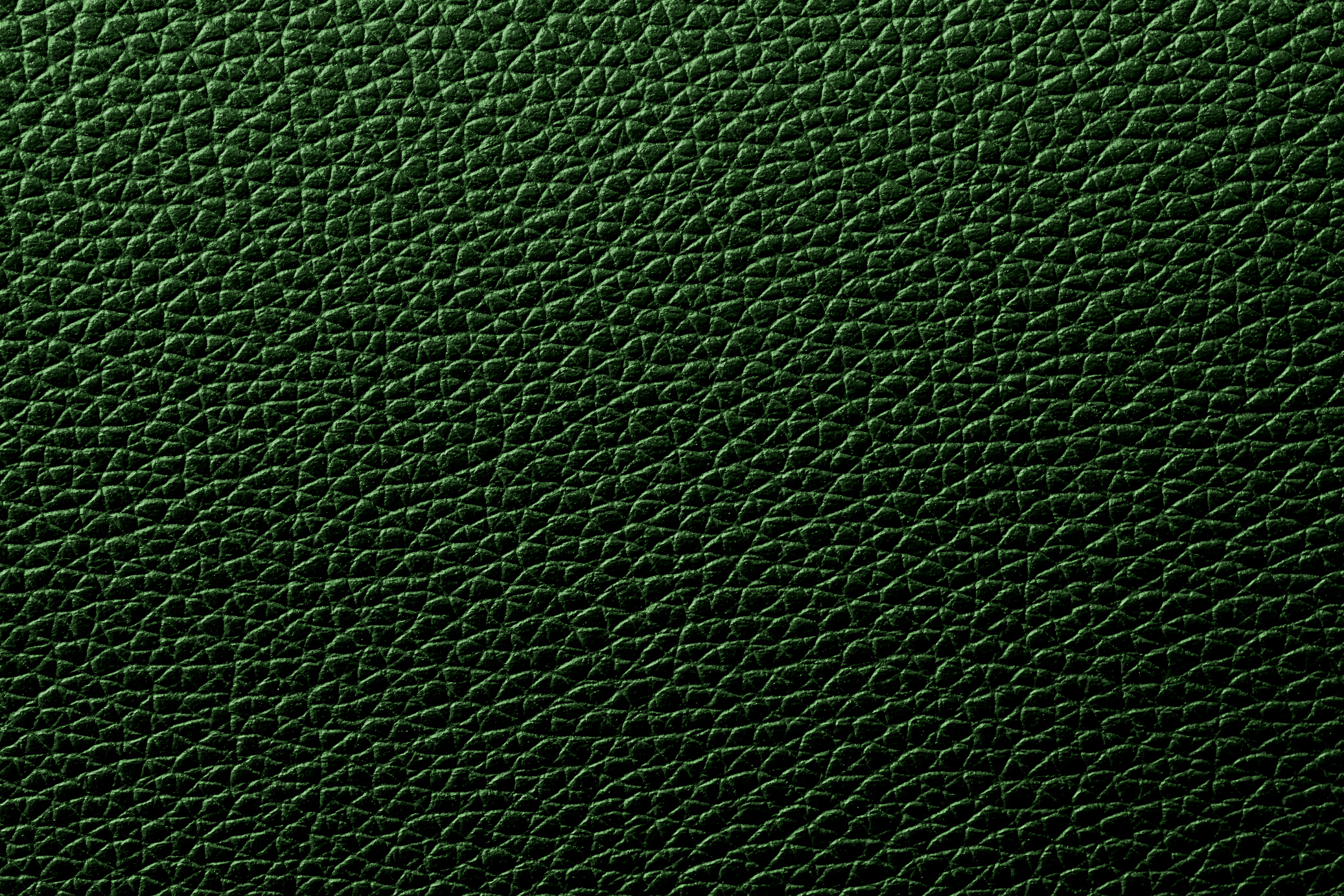 Green leather texture. Green leather background.